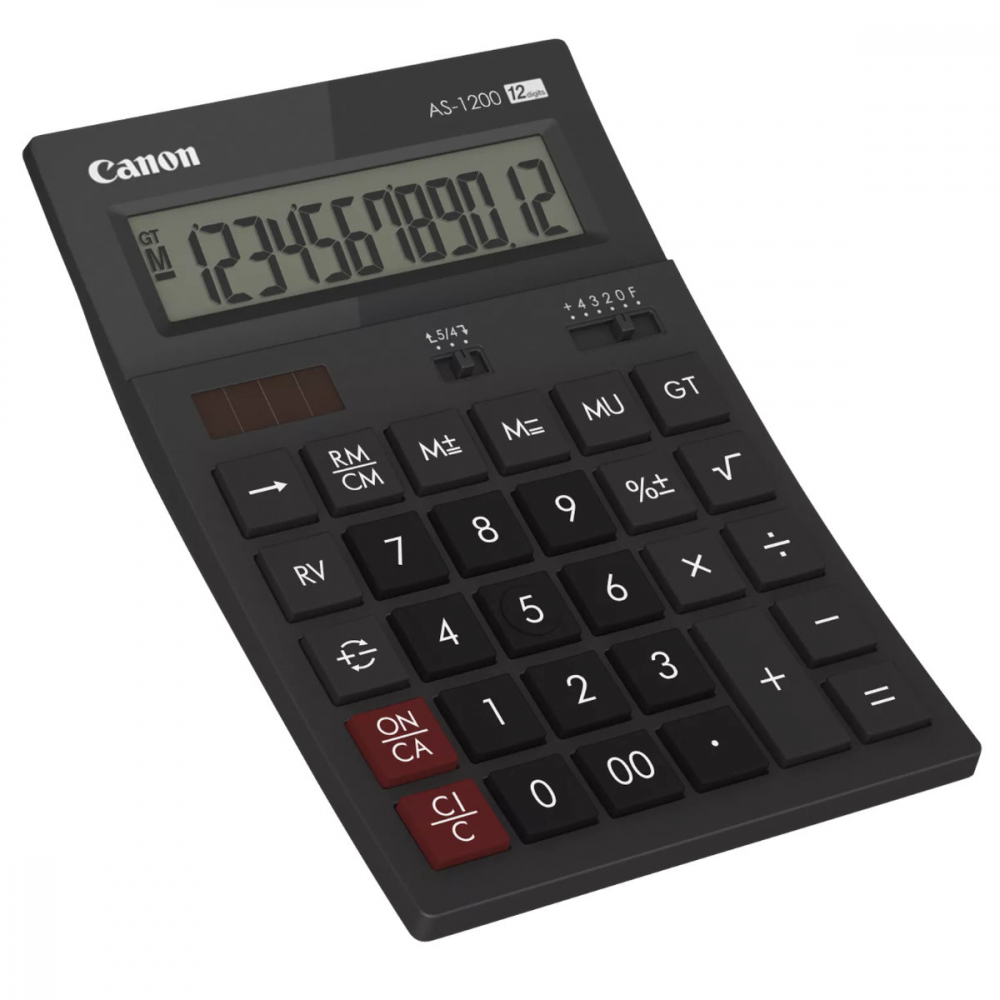 Calculator de birou 12 Digits, Canon AS1200, 178 x 118 x 37 mm, negru [2]