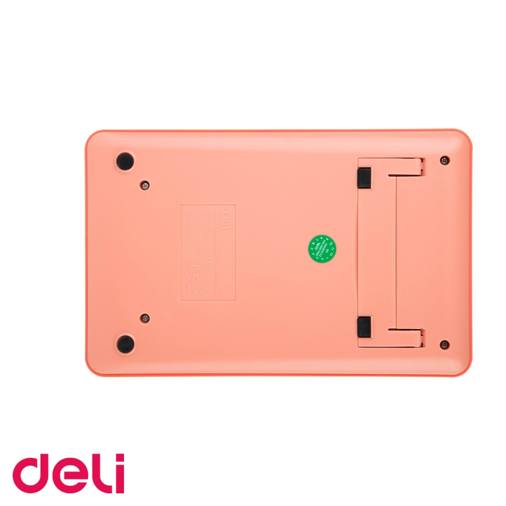 Calculator de birou Deli 1541, 12 cifre, roz pastel, pentru calcule fiscale si de birou [5]
