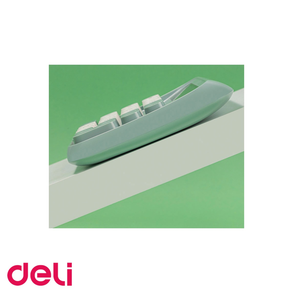 Calculator de birou Deli Retro M36, 12 digiti, design retro verde, pentru birou si acasa [4]
