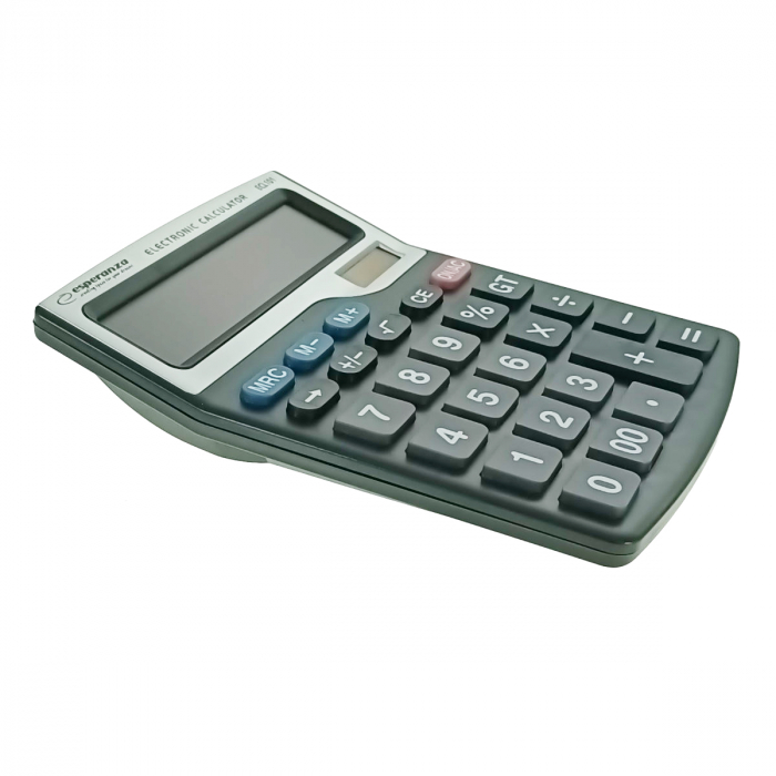 Calculator de birou, afisaj mare, de 12 cifre, Negru [2]