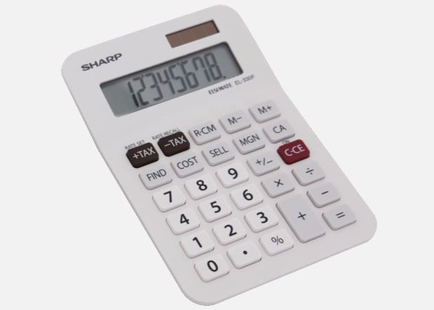 Calculator Sharp EL330FB, 8 digiti, functii business, afisaj inclinat, 145x103x30mm [2]