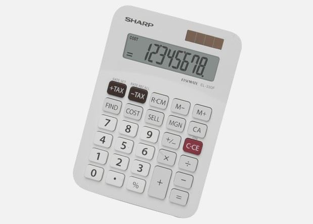 Calculator Sharp EL330FB, 8 digiti, functii business, afisaj inclinat, 145x103x30mm [3]