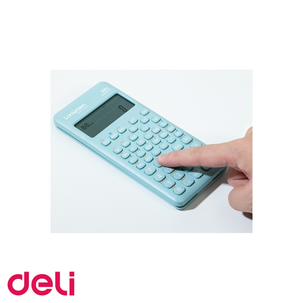 Calculator stiintific Deli, 240 functii, 12 digiti, plastic reciclat, pentru elevi si profesionisti [4]