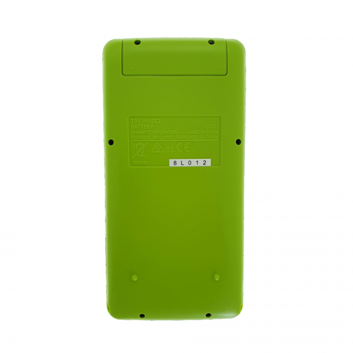 Calculator stiintific Sharp, 10 digits, 273 functiuni, 161x80x15mm, dual power, negru/verde [2]