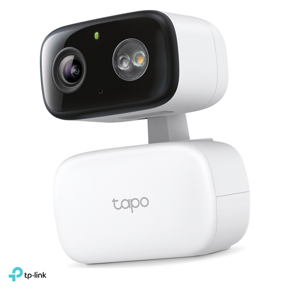 Camera de supraveghere pan/tilt interior si exterior TP-Link Tapo C206, Full HD 1080p, Wi-Fi 2.4 GHz, vedere nocturna IR 12 m si color, IP65, detectie AI, alb [1]