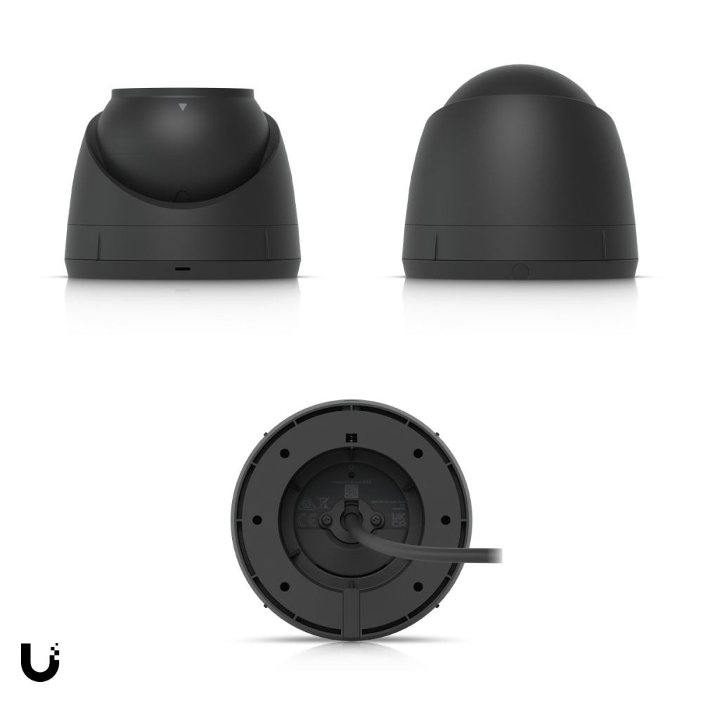 Camera IP PoE turret exterior Ubiquiti UniFi G5 Turret Ultra, 2K 4MP, vedere nocturna IR 30 m, detectie persoane, vehicule si animale, IP66, IK04, negru, UVC-G5-Turret-Ultra-B [5]