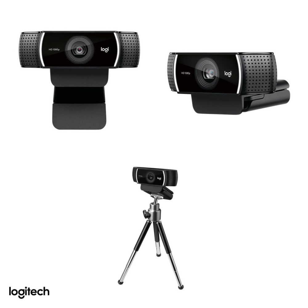 Camera web pentru streaming Logitech C922 Pro Stream, Full HD 1080p/30 fps si 720p/60 fps, USB-A, autofocus, microfoane stereo, trepied inclus, negru, 960-001088 [4]