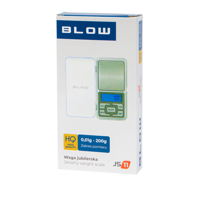 Cantar de precizie, Blow JS11 12072, 0.01gr-200gr, ecran LCD, suprafata suport masurare 50 x 55 mm, argintiu [5]
