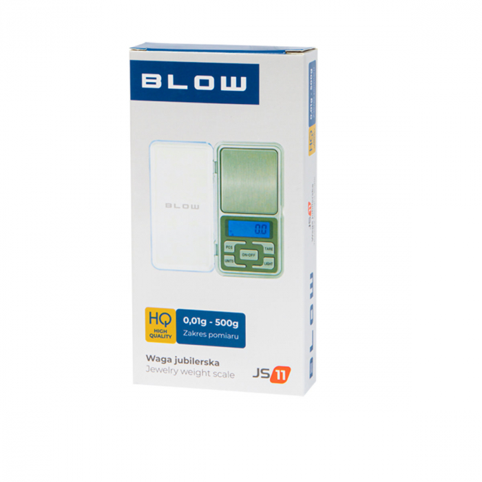 Cantar de precizie, Blow JS11 12073, 0.01gr-500gr, ecran LCD, suprafata suport masurare 50 x 55 mm, argintiu [5]
