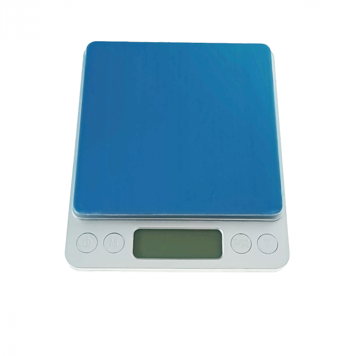 Cantar de precizie, Blow JS13 12077, 0.01g-500g, ecran LCD 42 x 14 mm, suprafata suport masurare 100 x 100 mm, 2 x AAA, argintiu [3]
