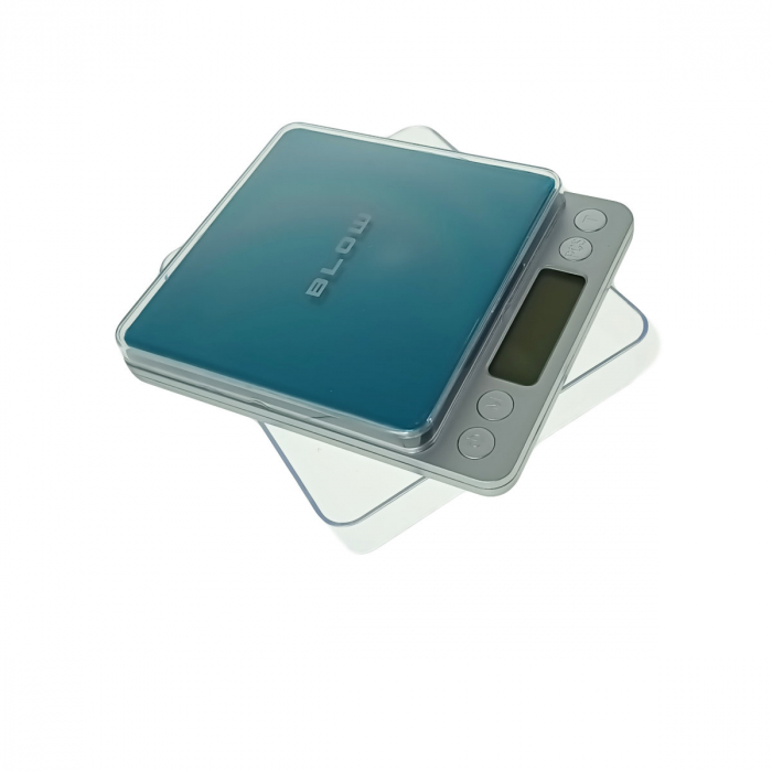 Cantar de precizie, Blow JS13 12078, 0.01gr-3000gr, ecran LCD 42 x 14mm, suprafata suport masurare 100 x 100mm, 2 x AAA, argintiu [3]