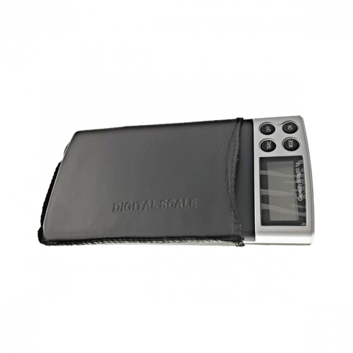 Cantar digital LCD de buzunar, capacitate 500g, diviziune 0.1g, argintiu [3]