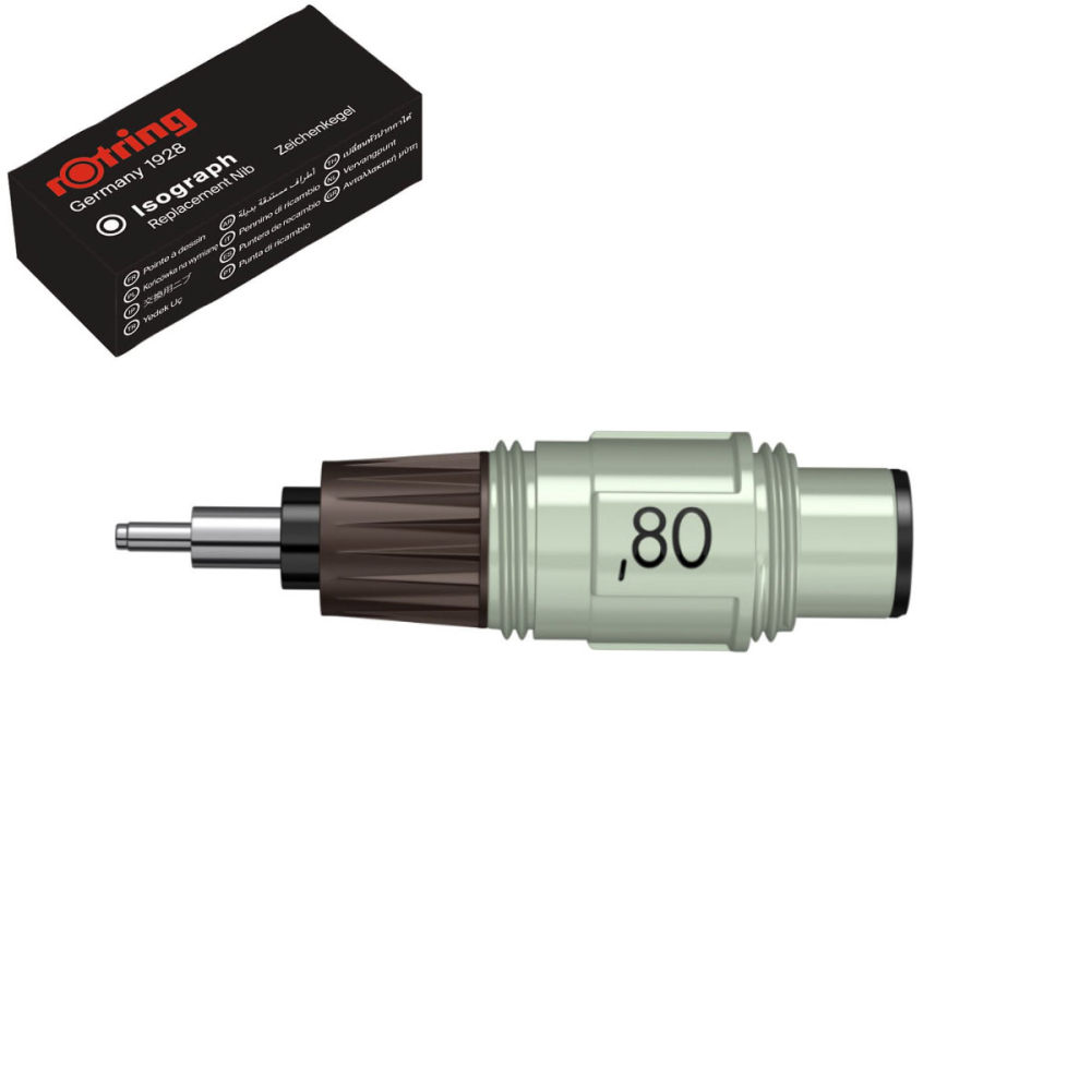 Cap Isograph 0.80mm Rotring pentru Desen Tehnic si Grafica, Varf Metalic Rezistent [2]
