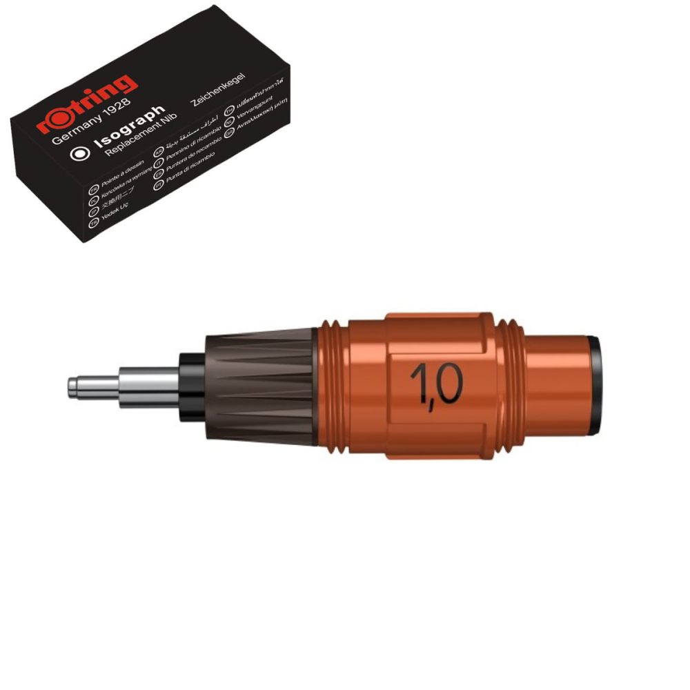 Cap Isograph 1.00mm Rotring pentru Desen Tehnic si Artistic, Varf Metalic Rezistent [2]