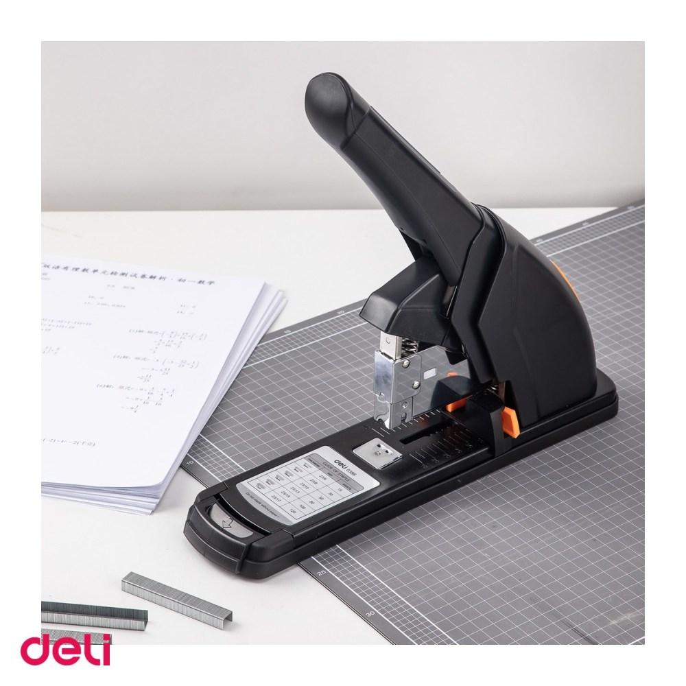 Capsator 120 coli, Deli Power Saving, negru, pentru capse 23/6-23 [5]