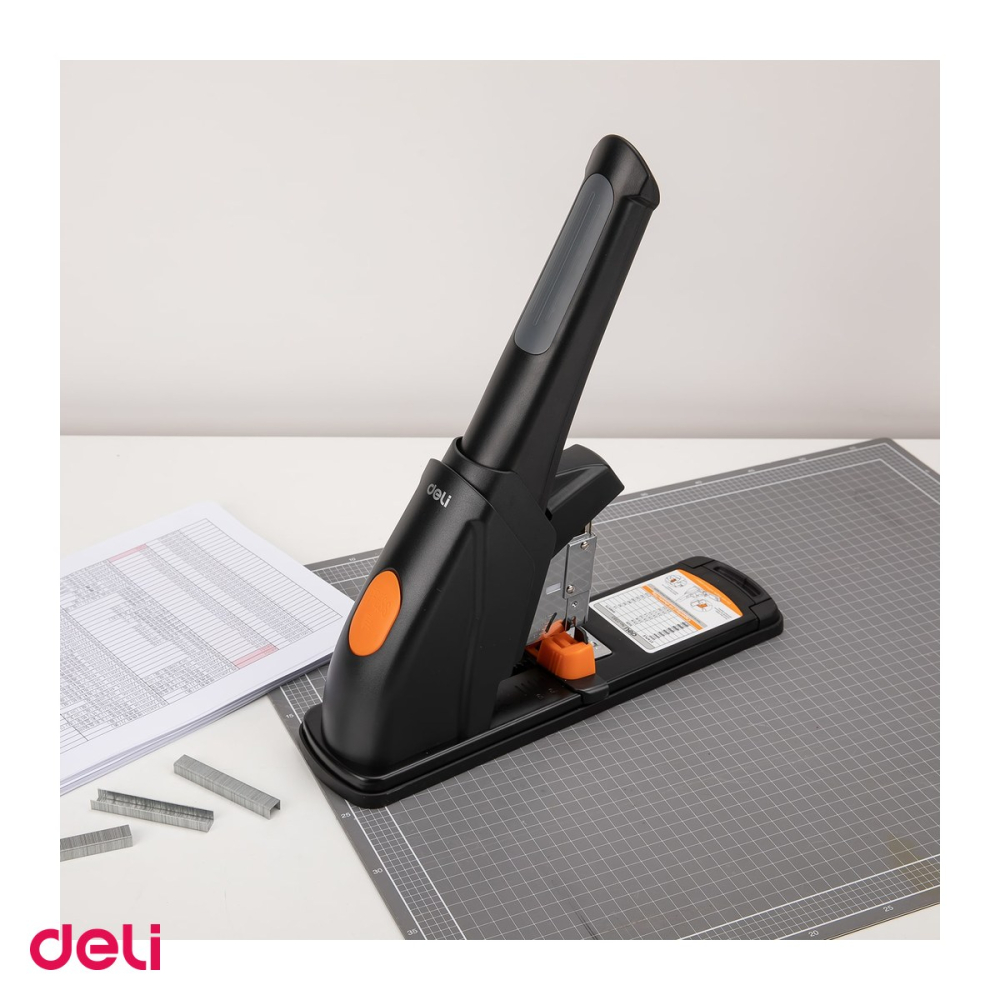 Capsator 210 coli, Deli Power Saving, negru, pentru capse 23/6 si 23/23 [5]