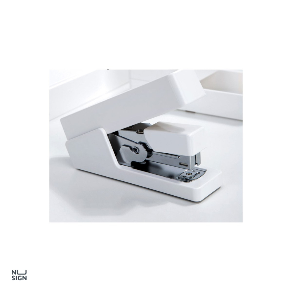 Capsator 25 coli 26/6 corp metal 081, Nusign, cu baza antiderapanta, pentru capse 24/6, alb [5]
