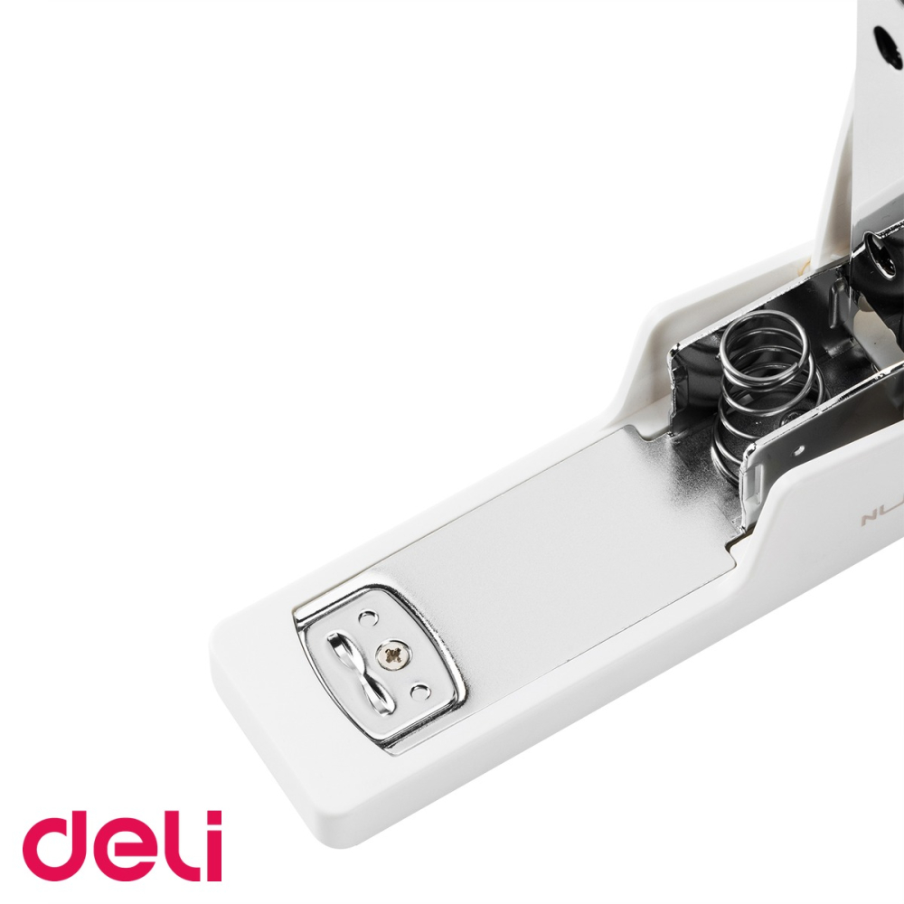 Capsator Deli NuSign, alb, pentru 20 coli, compatibil capse 24/6 si 26/6, ideal pentru birou si acasa [5]