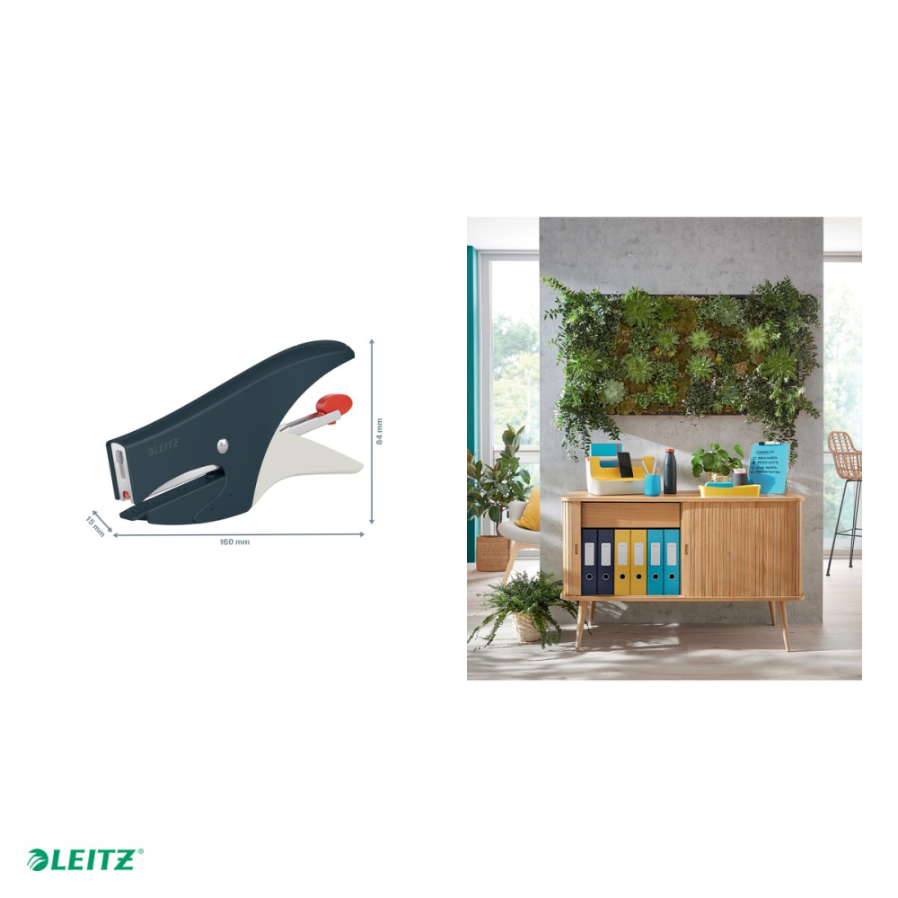 Capsator metalic Leitz Cosy 5645, capsare 15 coli, gri Antracit [6]