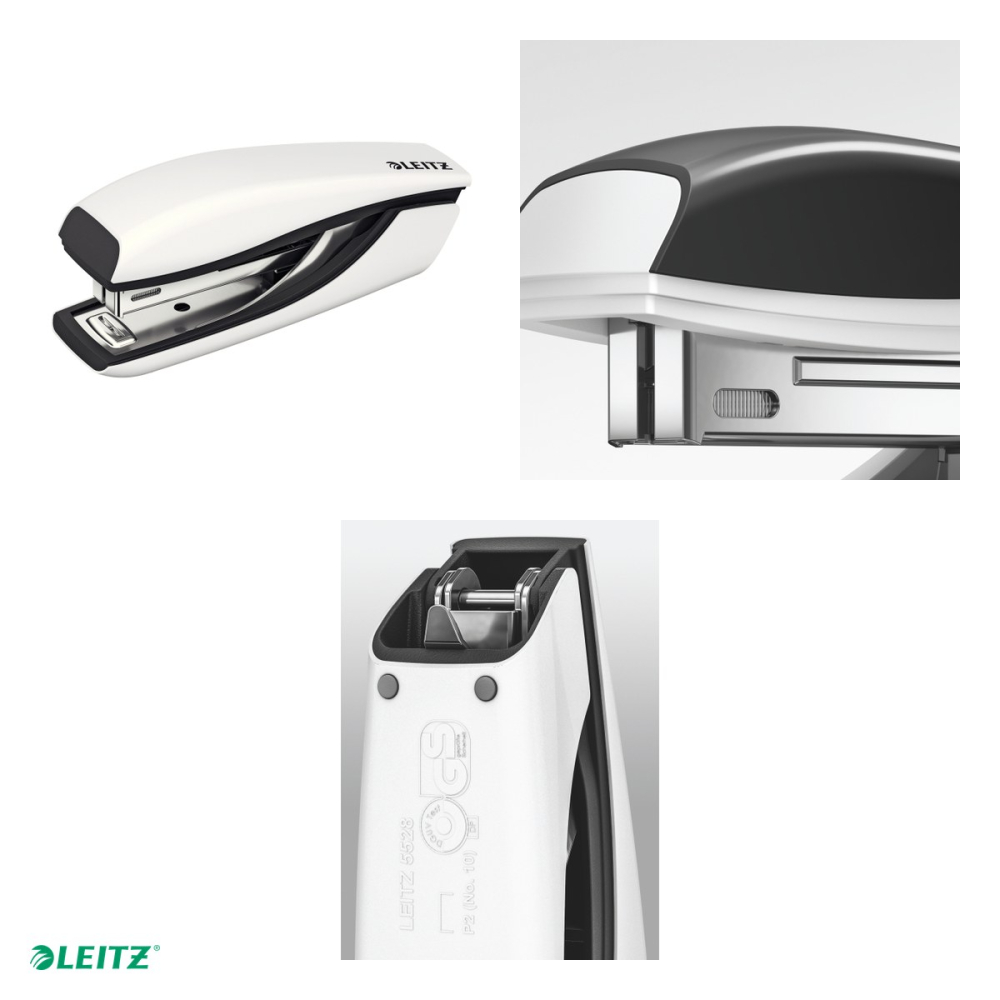 Capsator metalic Leitz WOW 5528 MINI NeXXt Series, capsare 10 coli, 1000 capse P2 incluse, alb [4]