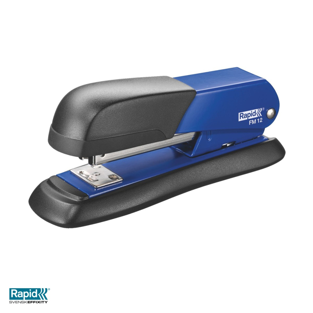 Capsator metalic Rapid FM12, 25 coli, pentru capse 24/6 si 26/6, 43x56x138 mm, albastru [4]