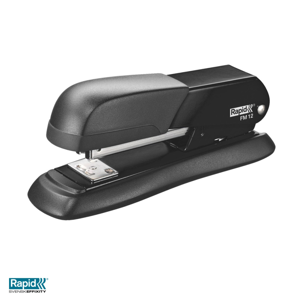 Capsator metalic Rapid FM12, 25 coli, pentru capse 24/6 si 26/6, 43x56x138 mm, negru [4]