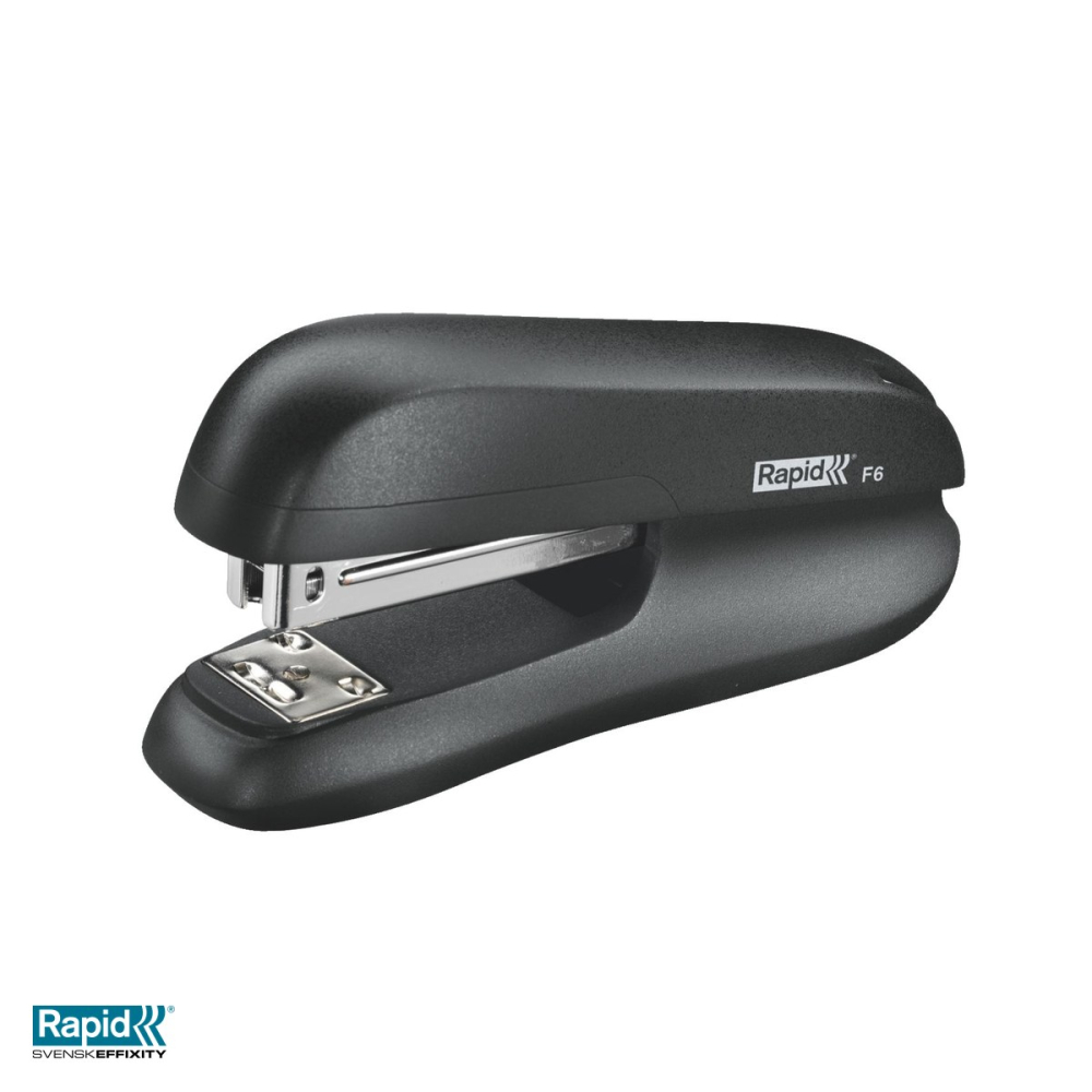 Capsator Rapid F6 halfstrip, 20 coli, pentru capse 24/6 si 26/6, 62x40x126 mm, negru [4]
