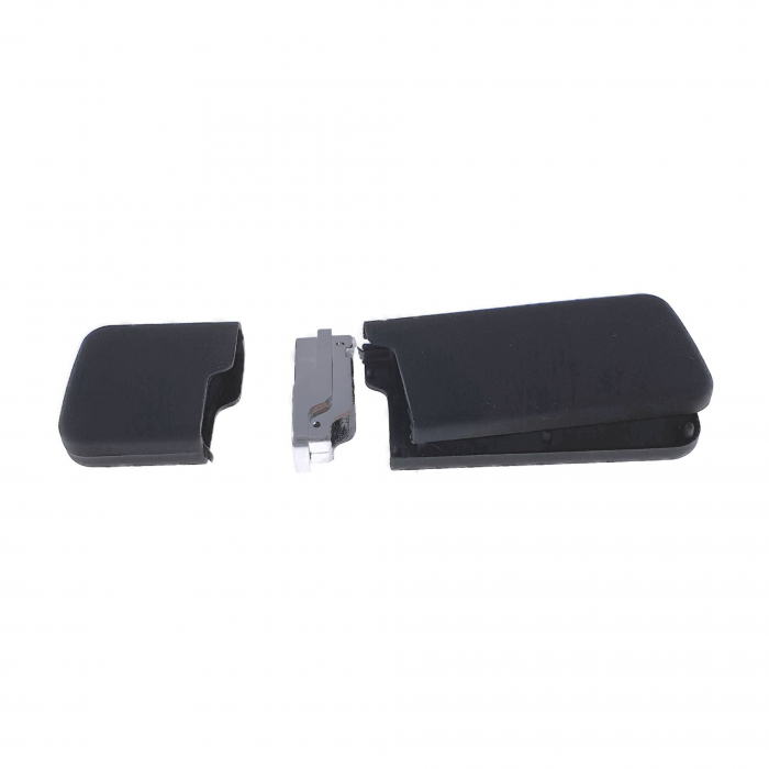 Carcasa USB-03RB, pentru memorie USB, cu capac, cauciucata, neagra [3]