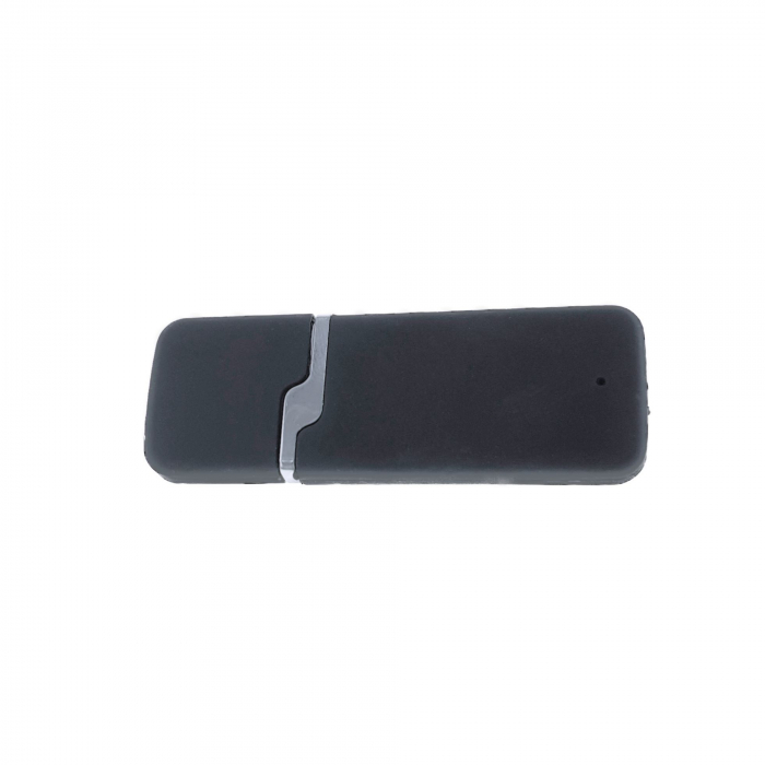 Carcasa USB-03RB, pentru memorie USB, cu capac, cauciucata, neagra [6]