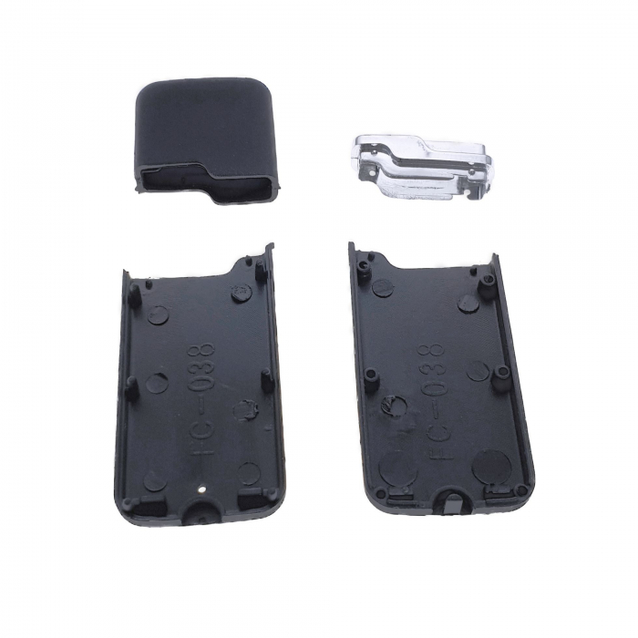Carcasa USB-03RB, pentru memorie USB, cu capac, cauciucata, neagra [4]