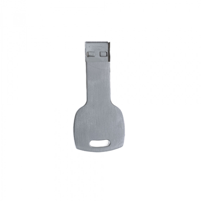 Carcasa USB-05, pentru memorie USB, tip cheie metalica, argintie [3]