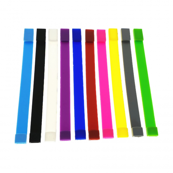 Carcasa USB-12W , pentru memorie USB , tip bratara din silicon alb [2]