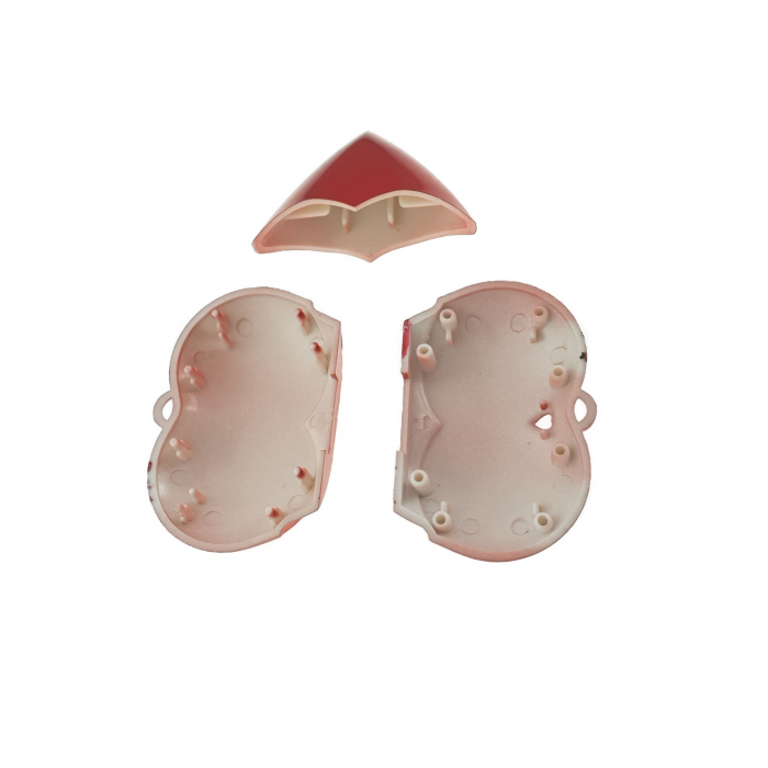 Carcasa USB-13 , pentru memorie USB, figurina inima din plastic, rosie [4]