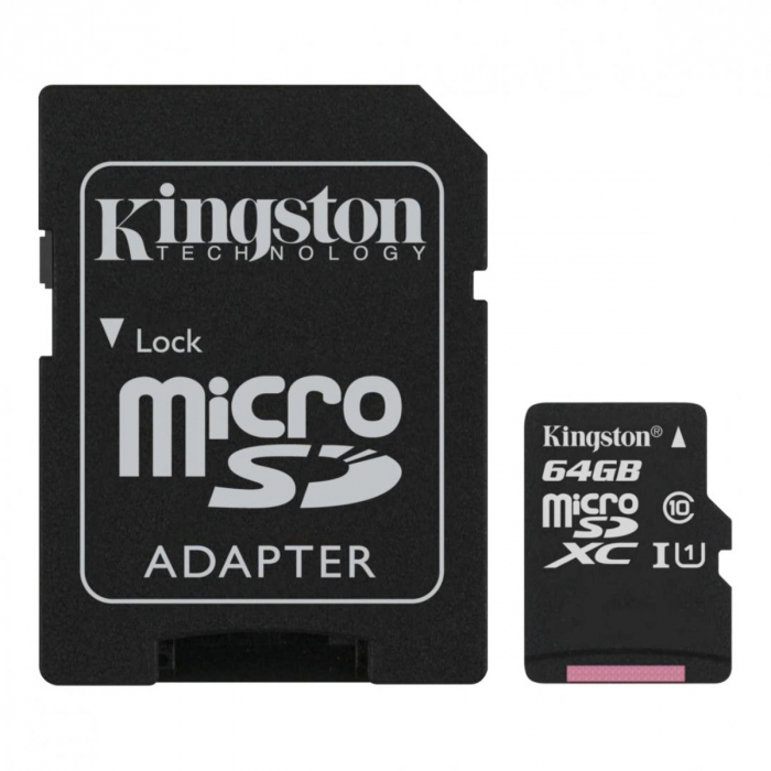 Card de memorie Kingston Select Plus MicroSD, 64GB, Class 10, UHS-I [2]