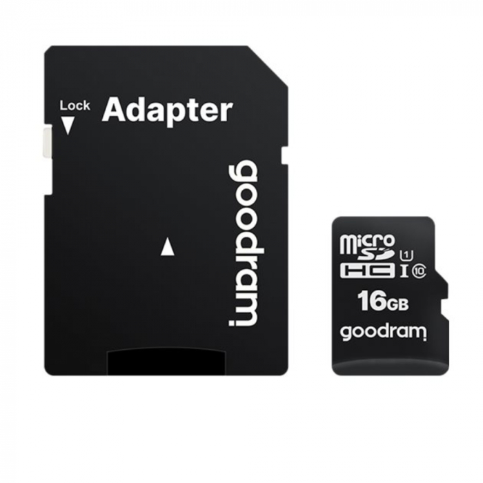 Card de memorie microSD Goodram 16GB,UHS I,cls 10 + adaptor, M1AA-0160R12 [2]