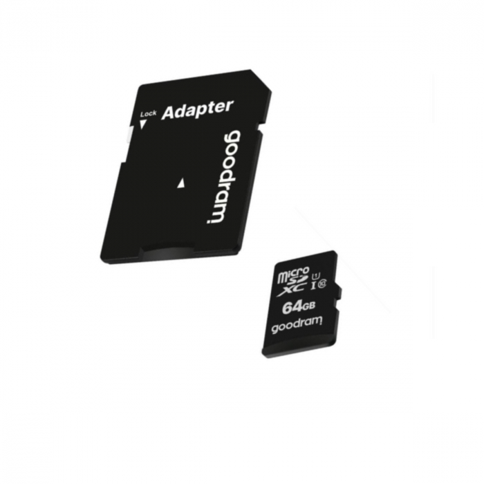 Card de memorie microSDXC Goodram 64GB, UHS I, cls 10 + adaptor, M1AA-0640R12 [3]