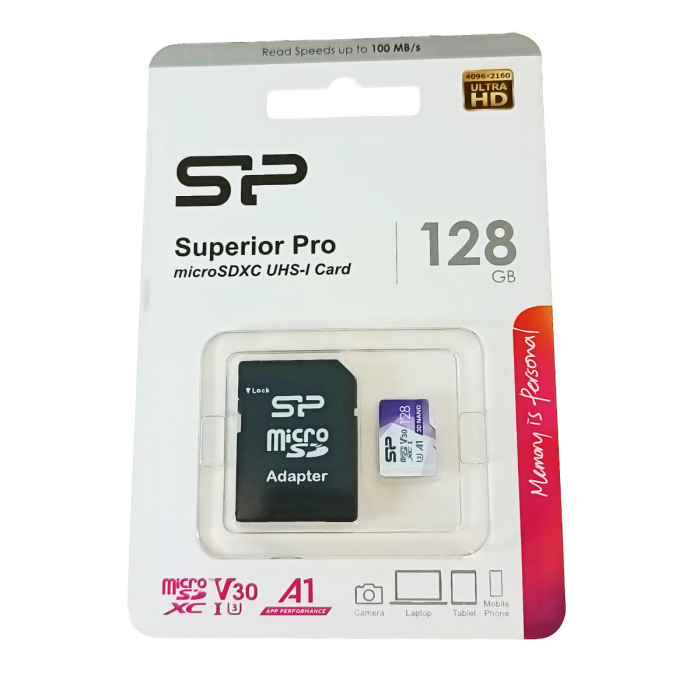 Card de Memorie microSDXC 128GB, UHS-I Class 10 + SD Adaptor [2]