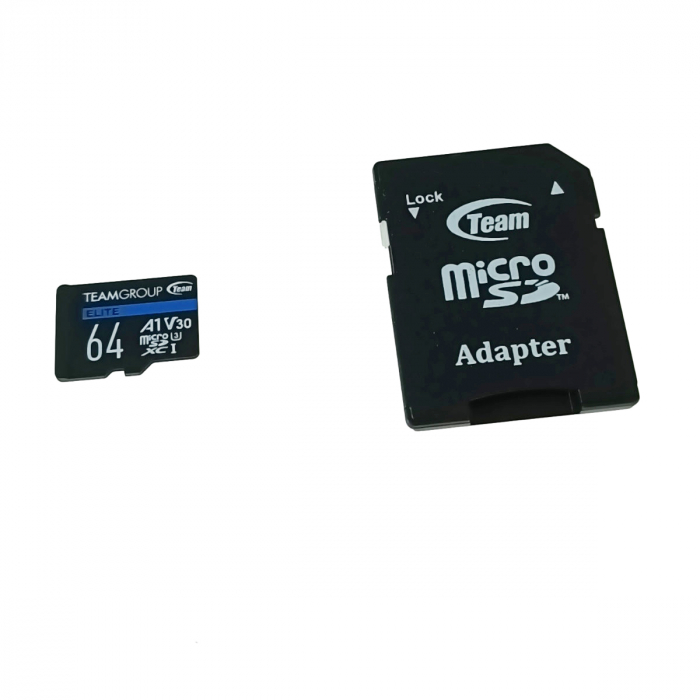 Memorie Team Group A1 microSDXC 64GB, UHS-I Class 3, V30, SD Adaptor [2]