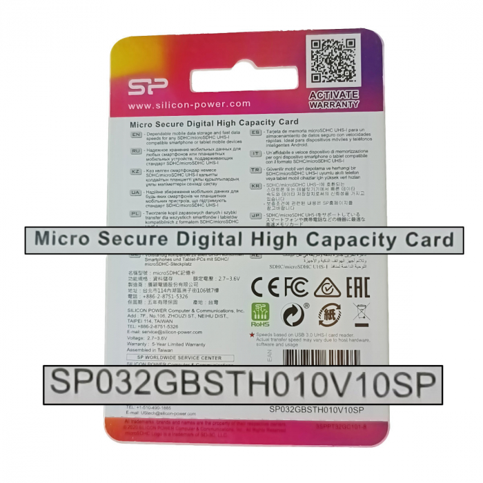 Card de memorie Silicon Power MicroSD 32GB cu Adaptor SDHC, Clasa 10 [3]