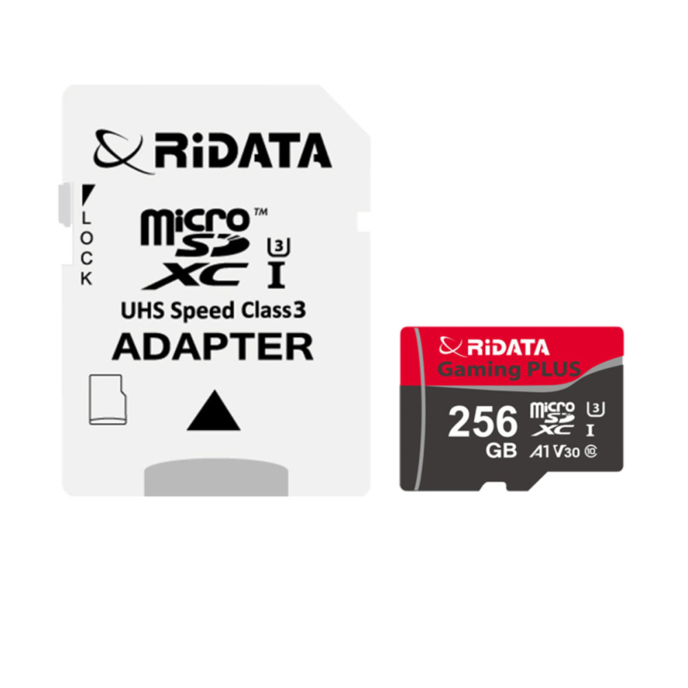 Card memorie microSDXC 256GB UHS-I U3 V30 A1 pentru Gaming, Smartphone, Camera Foto 4K, RiDATA Gaming PLUS, cu adaptor SD [2]
