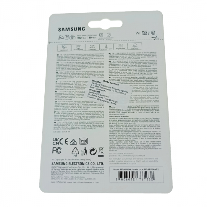 Card microSDHC 32 Gb, Samsung Pro Endurance, U1, V10, 100/30/Mb/s, cu adaptor [6]