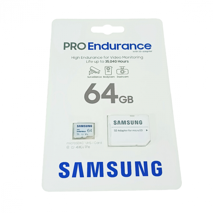 Card microSDHC 64 Gb, Samsung Pro Endurance, U1, V10, 100/30/Mb/s, cu adaptor [5]