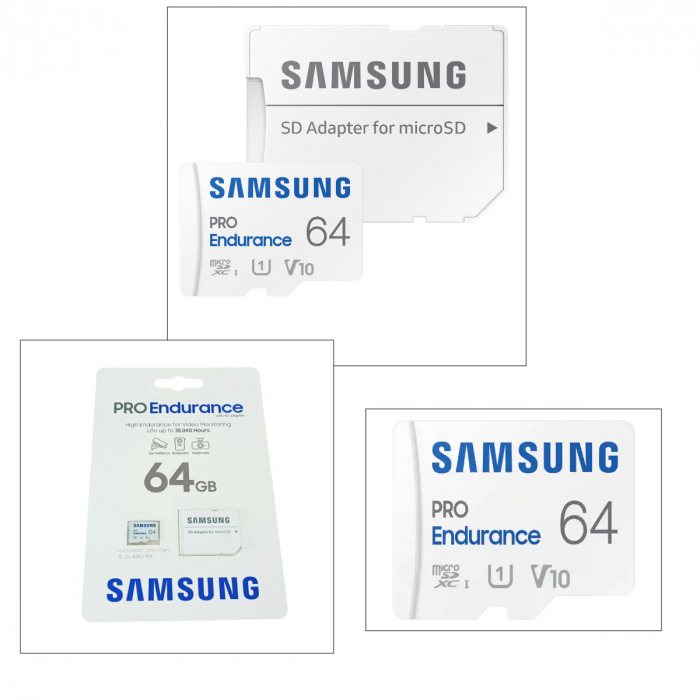 Card microSDHC 64 Gb, Samsung Pro Endurance, U1, V10, 100/30/Mb/s, cu adaptor [3]