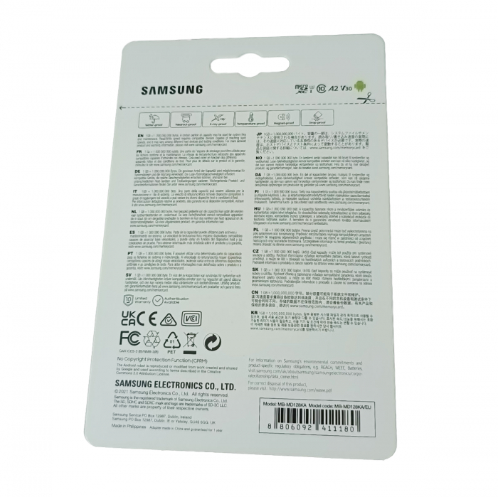 Card microSDXC 128 Gb, Samsung Pro Plus, U3, A2, V30, 160/120/Mb/s, cu adaptor [6]