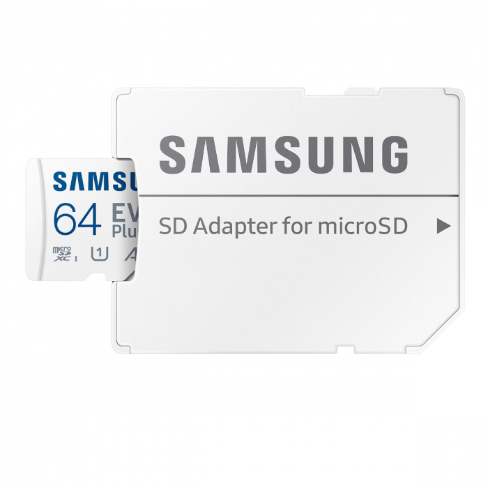 Card microSDXC 64 Gb, Samsung Evo Plus, U1, A1, V10, 130Mb/s, cu adaptor [2]