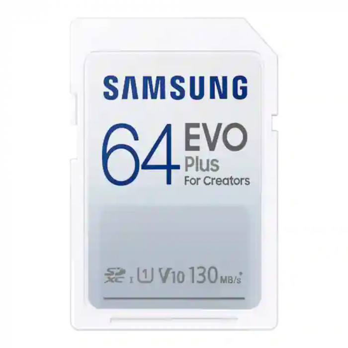 Card SDXC 64 Gb, Samsung Evo Plus for Creators, U1, V10, 130Mb/s [3]