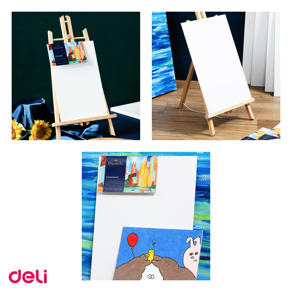 Carton panzat pentru pictura Deli, 280 g/mp, 18x24 cm [4]