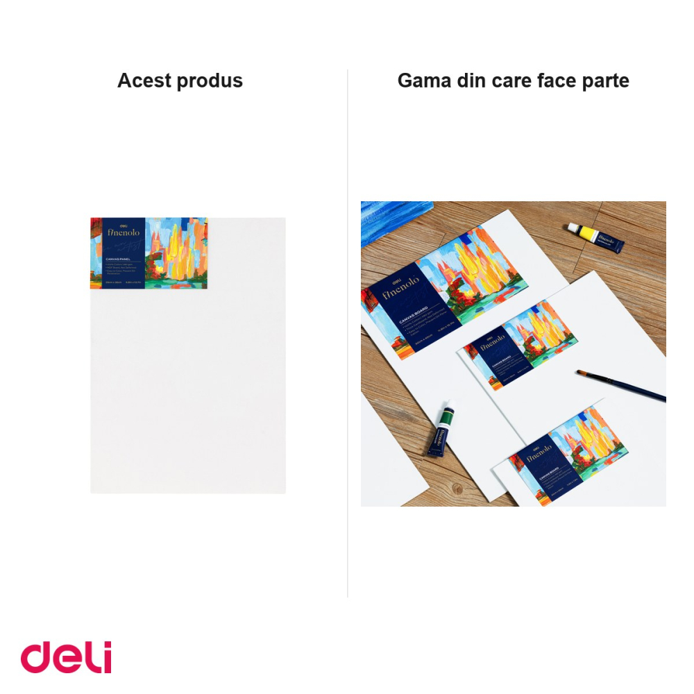 Carton panzat pentru pictura Deli, 280 g/mp, 25x35 cm [5]