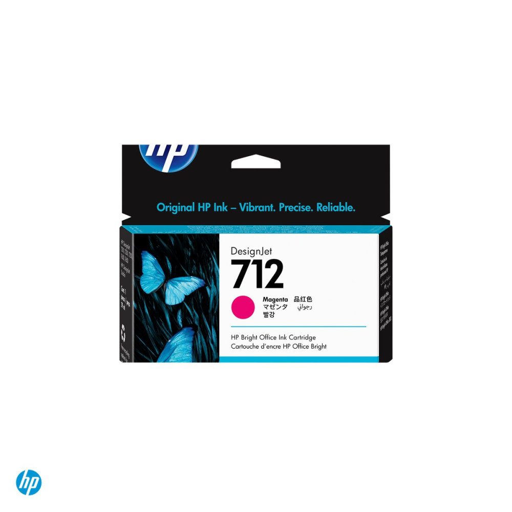 Cartus de cerneala HP 712 DesignJet, 29 ml, cerneala dye, pentru DesignJet T210, T230, T250, T630, T650, magenta, 3ED68A [4]