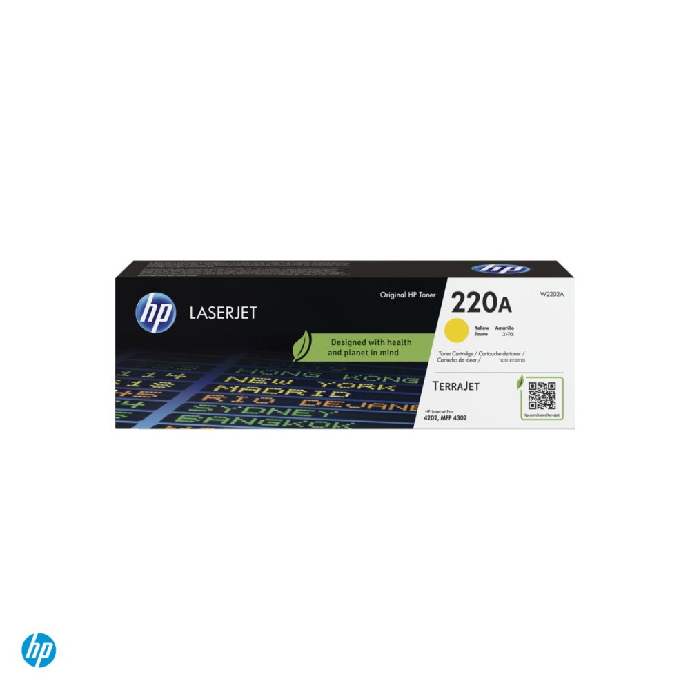 Cartus toner HP 220A, randament aproximativ 1.800 de pagini, pentru HP Color LaserJet Pro 4202 si MFP 4302, galben, W2202A [4]